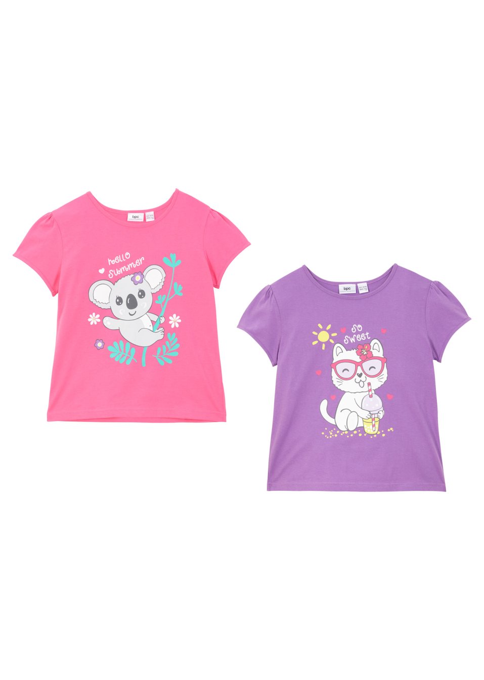 Lot de 2 T-shirts fille