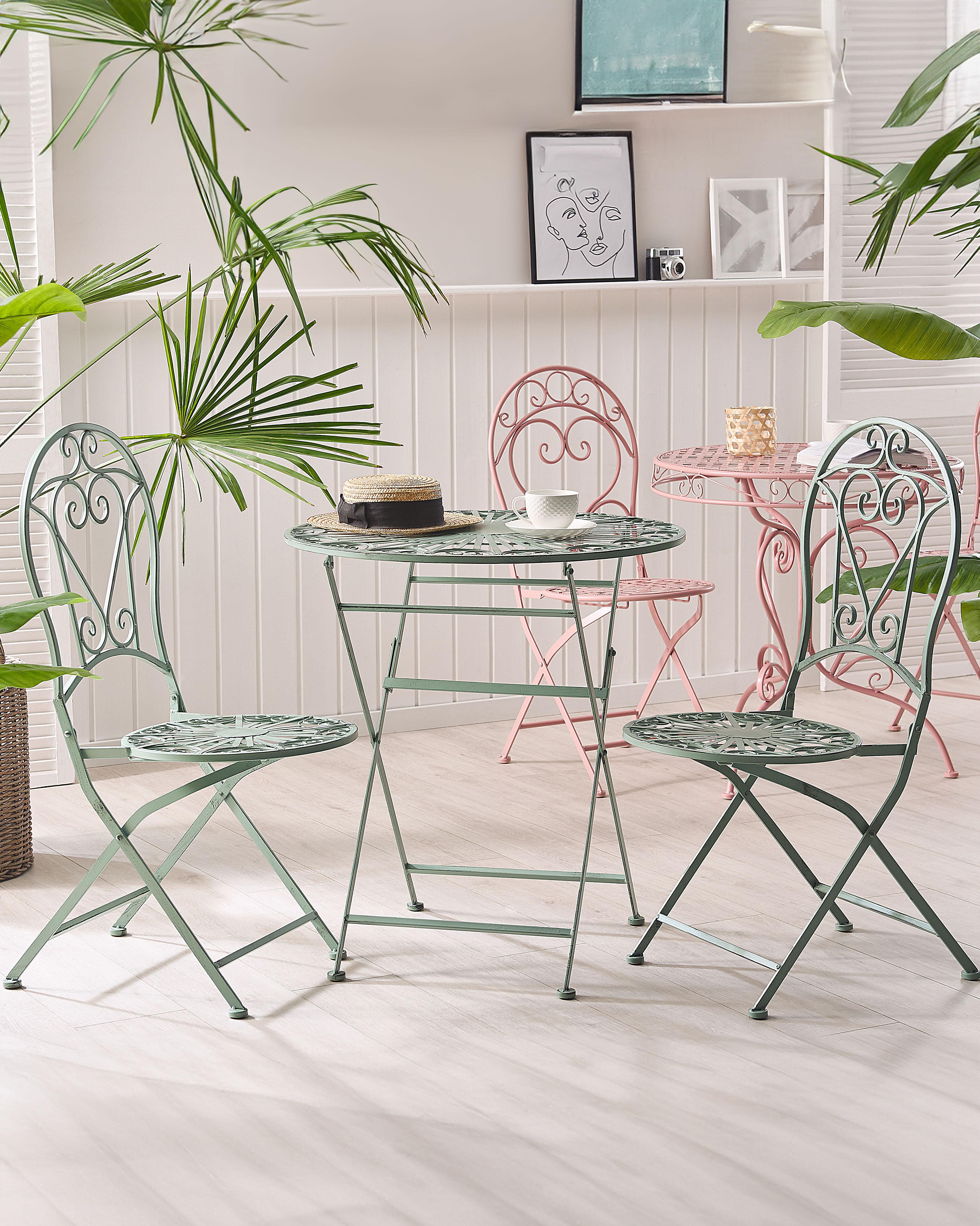 Set van 2 tuinstoelen TRENTO Metaal Lichtgroen