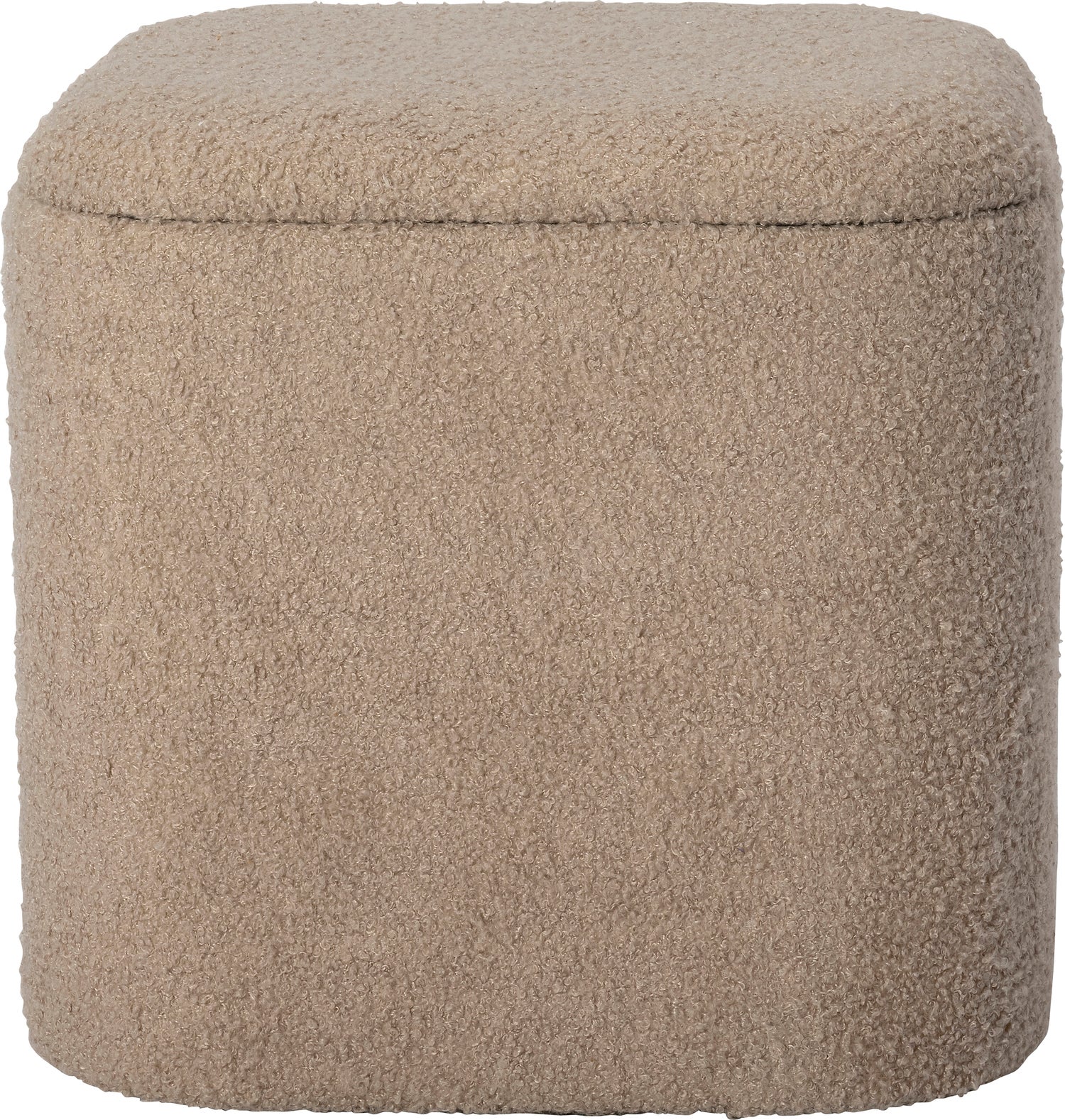 Intratuin poef met opbergruimte Maysa beige 40 x 36 x 38 cm