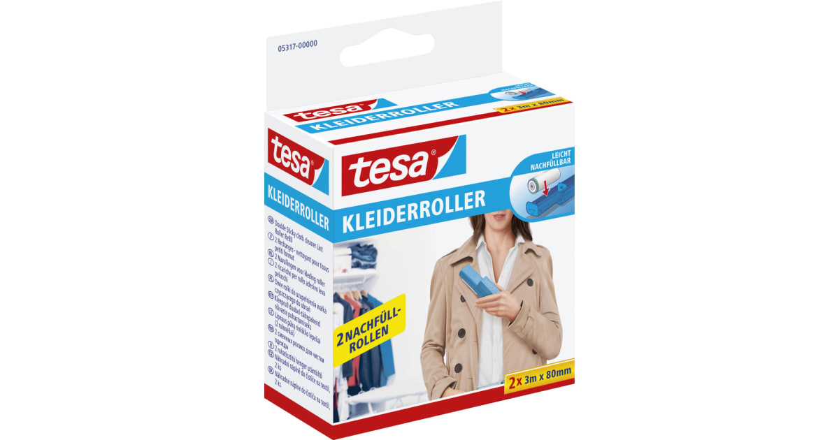 tesa® Kleiderroller Nachfüllungen 2er-Packung
