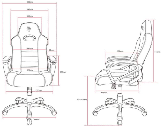 Arozzi Enzo gaming stol (sort)