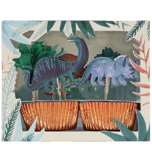 Meri meri cupcake set dino's - 24st
