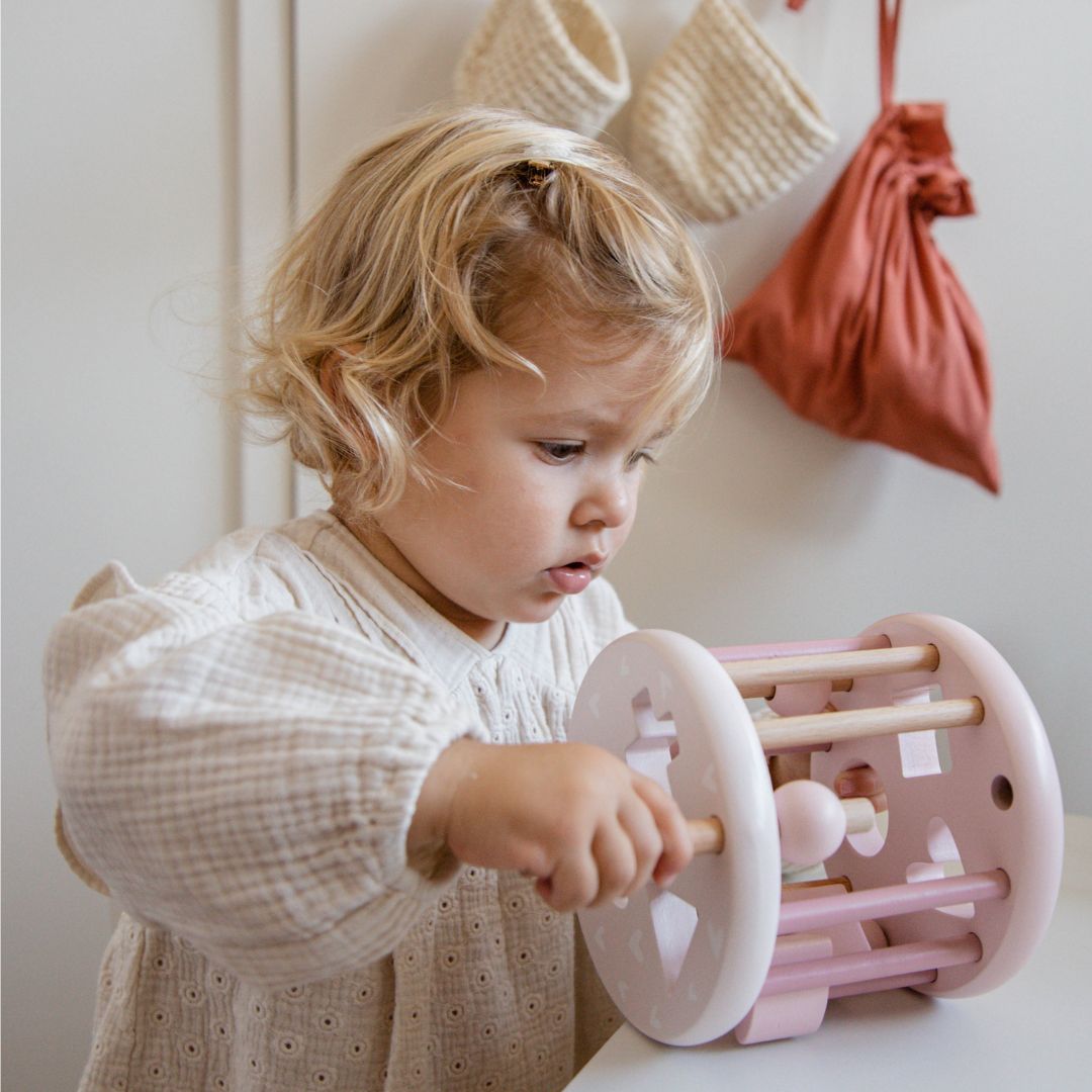 Label label vormsorteerwiel pink