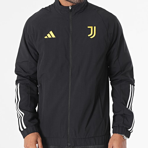 Veste Zippée A Bandes Juventus IM1873 Noir