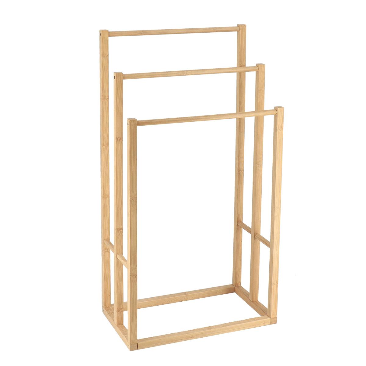 PORTE SERVIETTES BAMBOU 3 BARRES