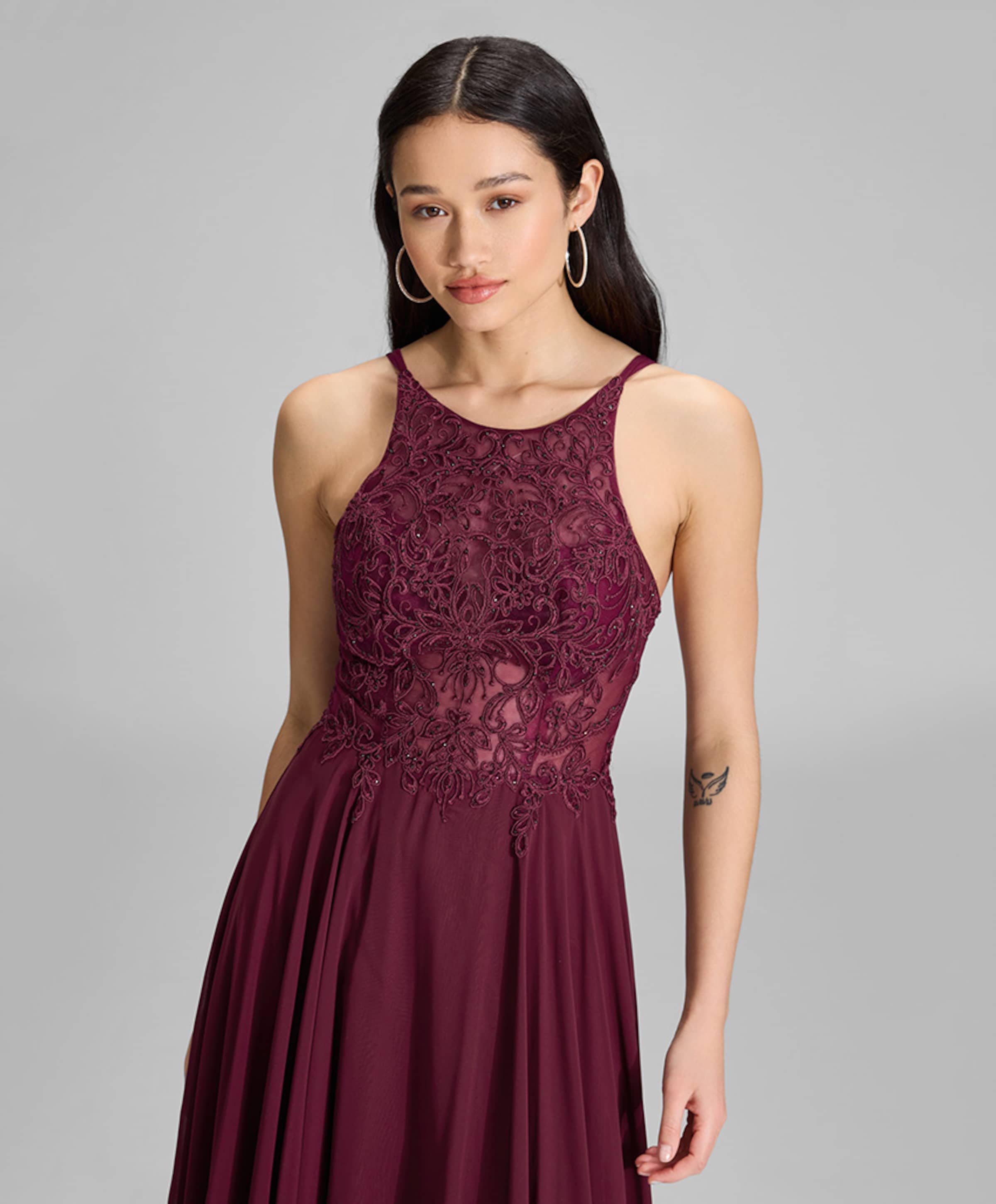 Heykyla Dames jurk bordeaux
