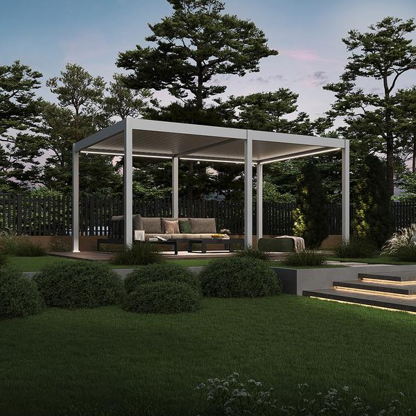 Weide Pergola LED E-Deluxe 3,6x5,3, ca.