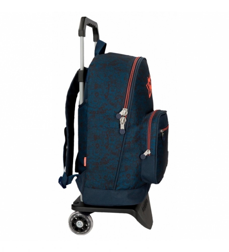 Mochila Enso Monsters 44cm com carrinho náutico