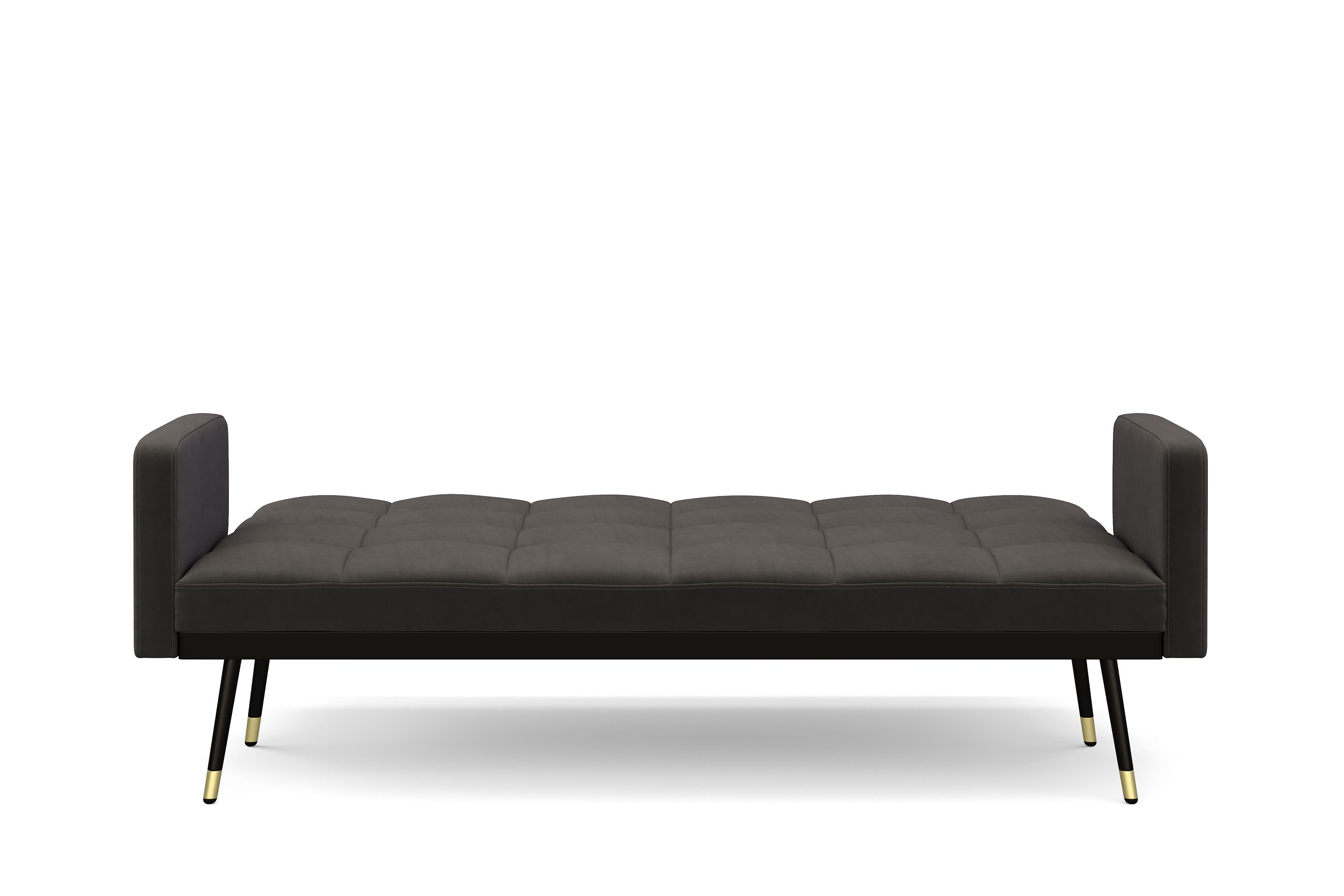 Schlafsofa Samt CALVIN anthrazit