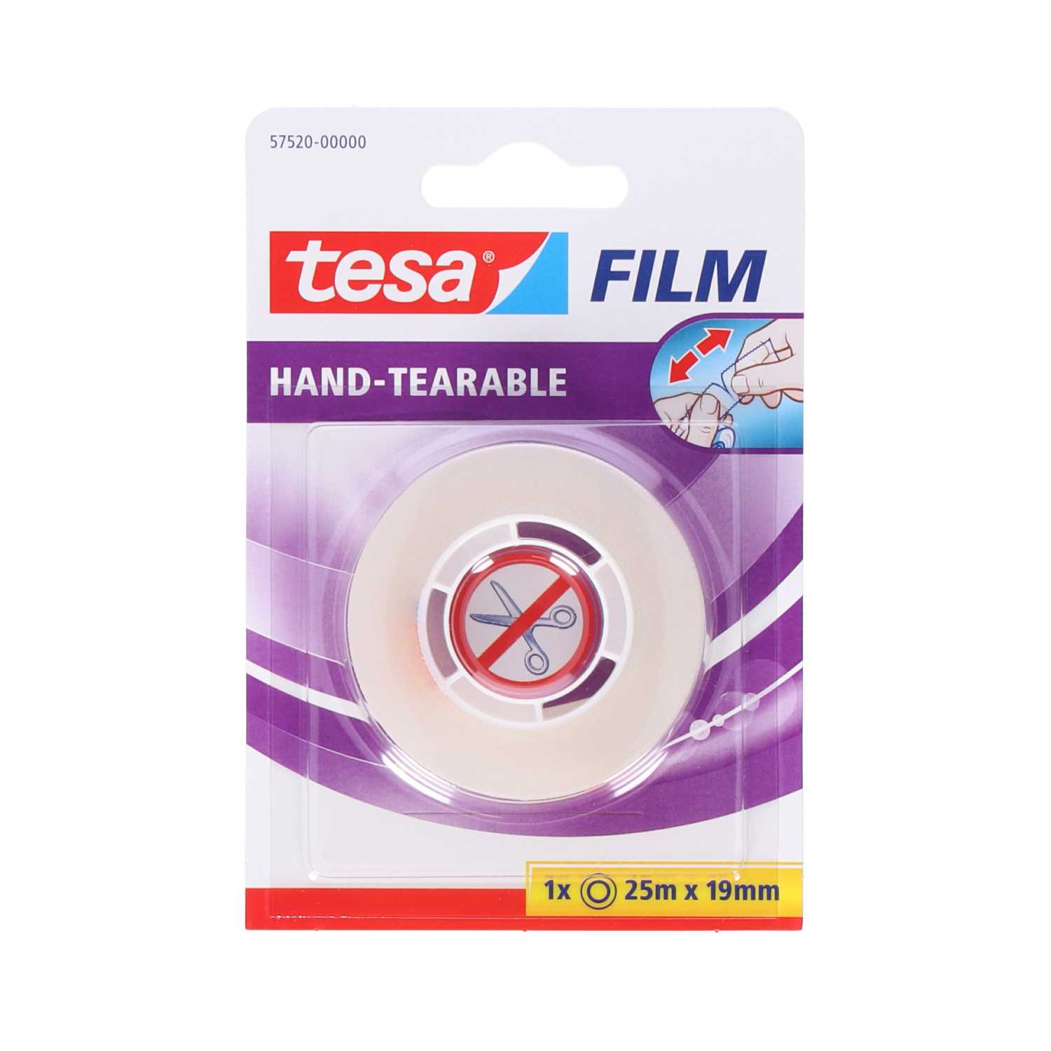 tesa Klebefilm von Hand einreißbar 25 m x 19 mm