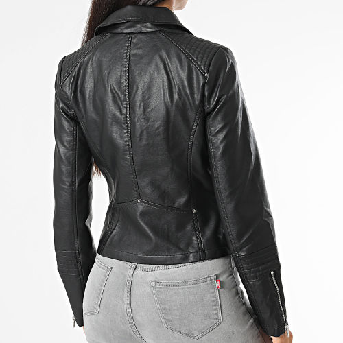 Veste Biker Femme Gemma Noir