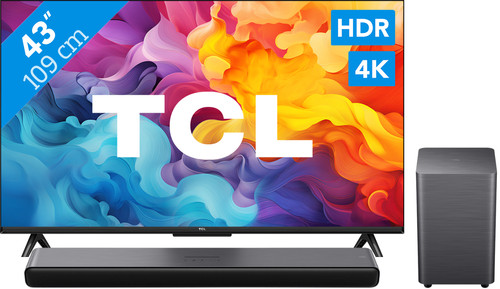 TCL 4K LED 43P61B + TCL S55H 2.1 Soundbar