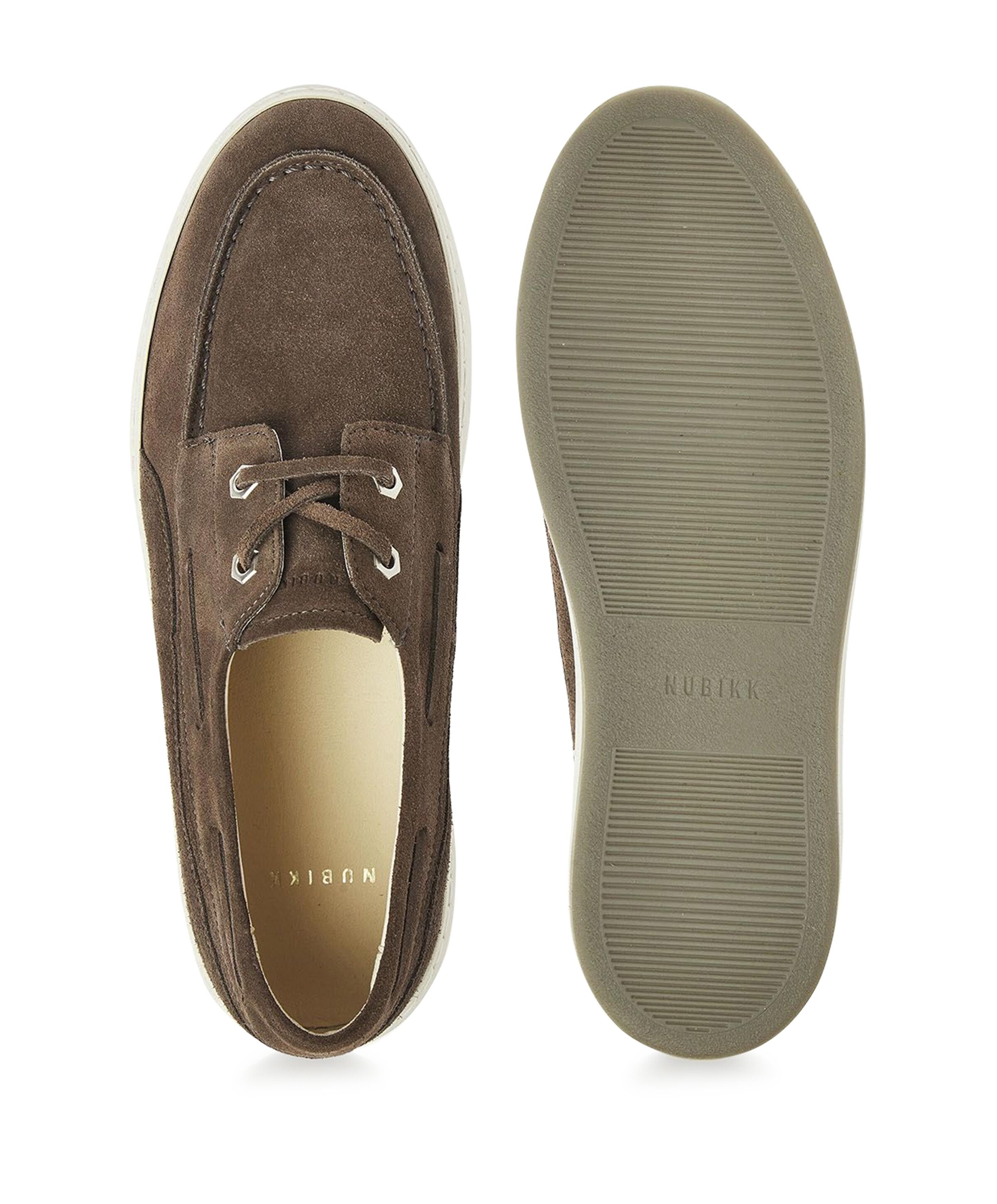 Nubikk Jiro Yacht  heren veterschoenen bruin
