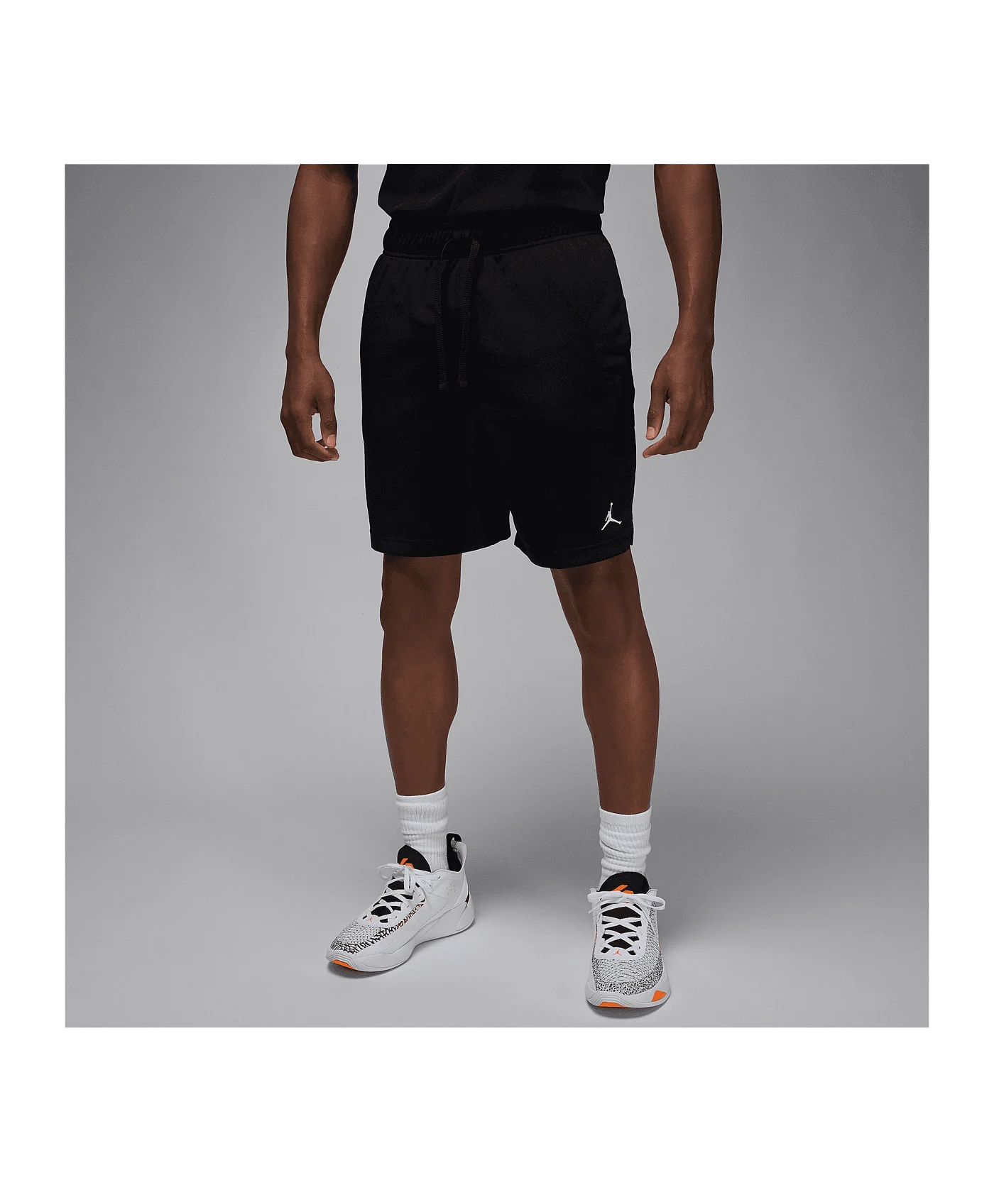 Jordan Mesh Short Schwarz Weiss F010
