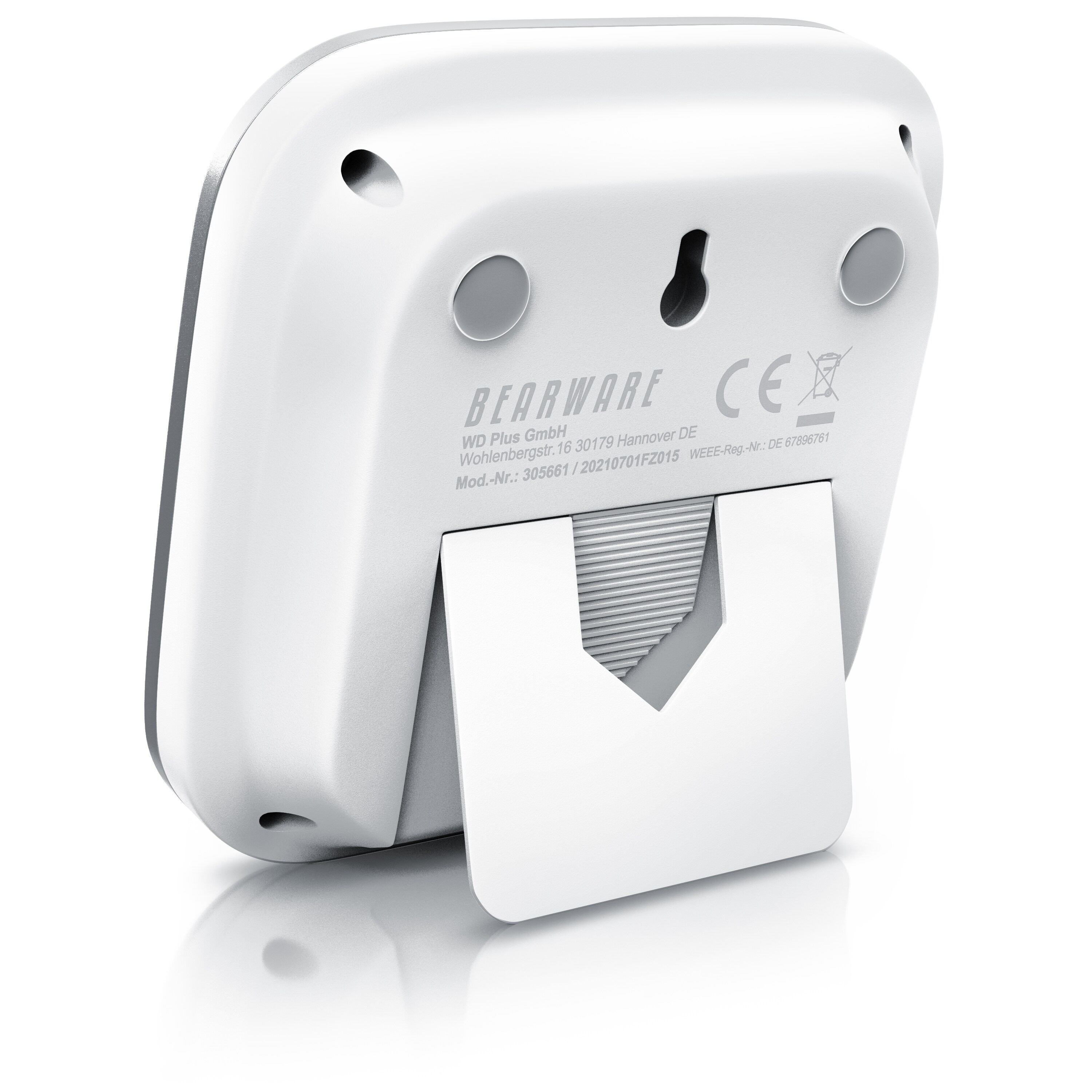 BEARWARE Küchentimer digital - Küchenwecker Eieruhr - digital mit 3 x Touchbutton - LCD Display - Countdown und Countup bis 99 Minuten - Uhrzeit