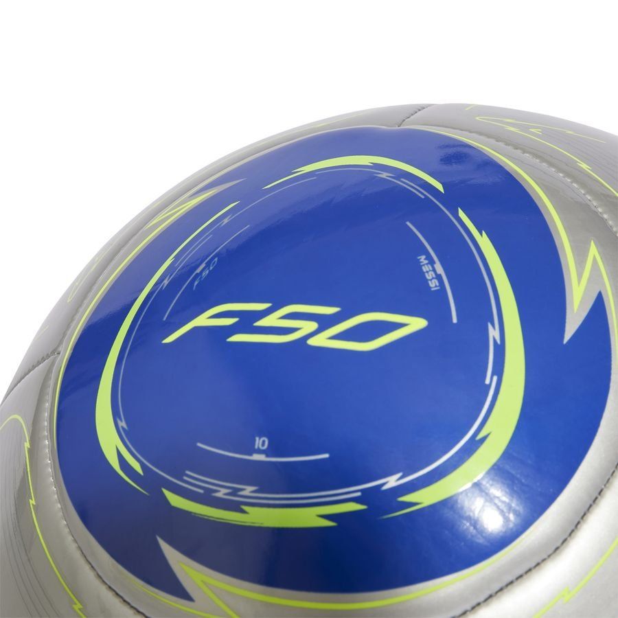 adidas Ballon Messi Club La Vida Rapida - Argenté/Bleu/Jaune