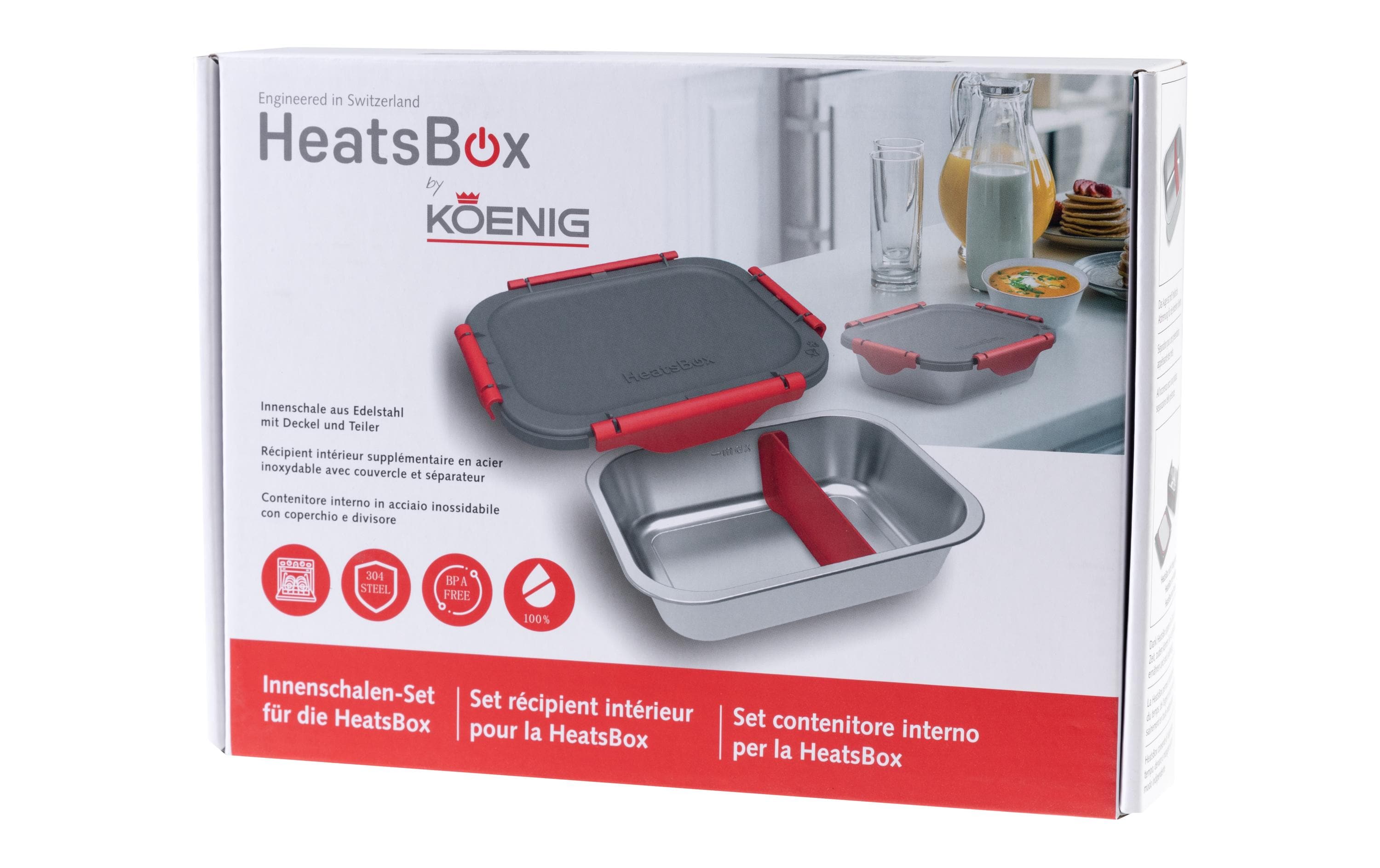 Innenschalen-Set für HeatsBoxZusätzliche Innenschale mit Deckel für heizbare Luchbox HeatsBox