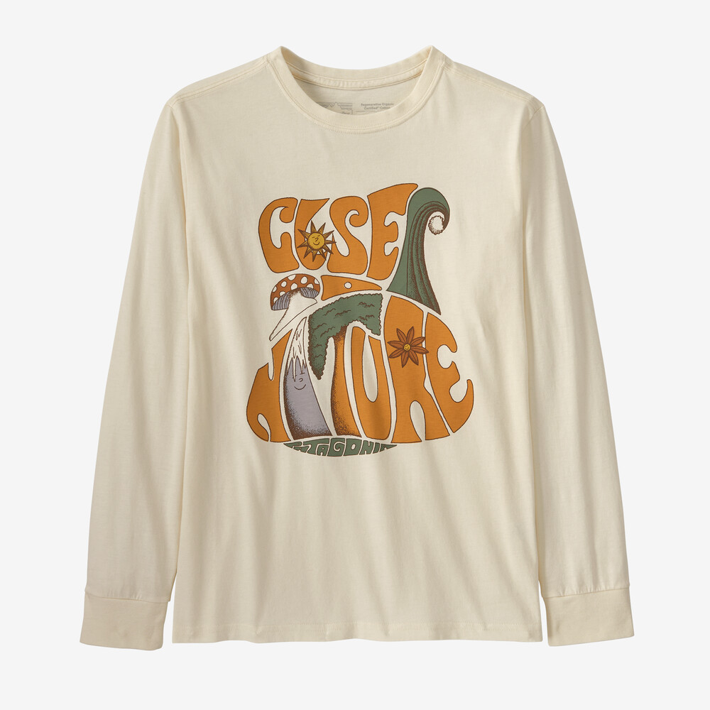 Langarm-T-Shirt mit Grafikprint aus regenerativer, biozertifizierter Baumwolle für Kinder