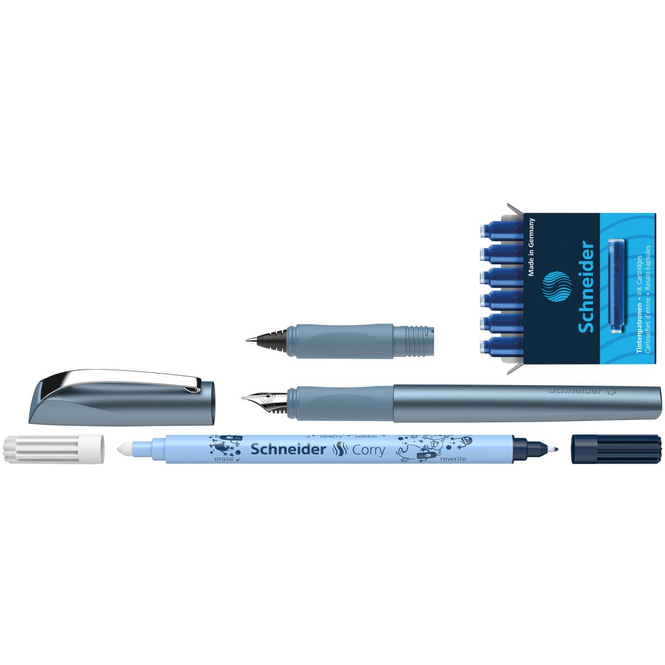 Schneider - Tintenroller und Füller-Set - Ceod Shiny - Blau