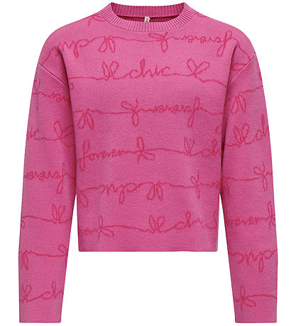 Kids Only Bluse - Strick - KogEverly - Super Pink/Fuschia Purple