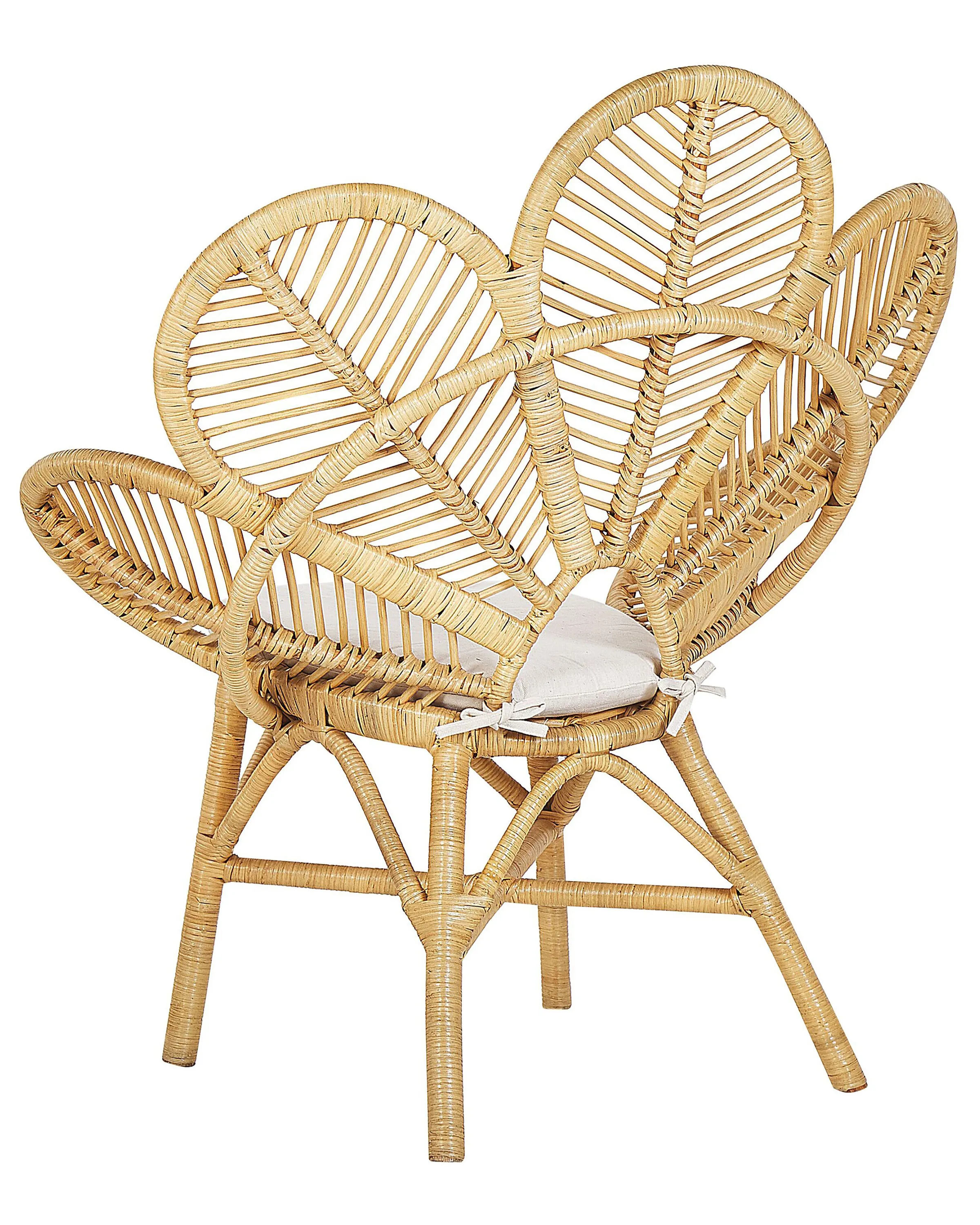 Set van 2 pauwenstoelen FLORENTINE Rotan Natuurlijk