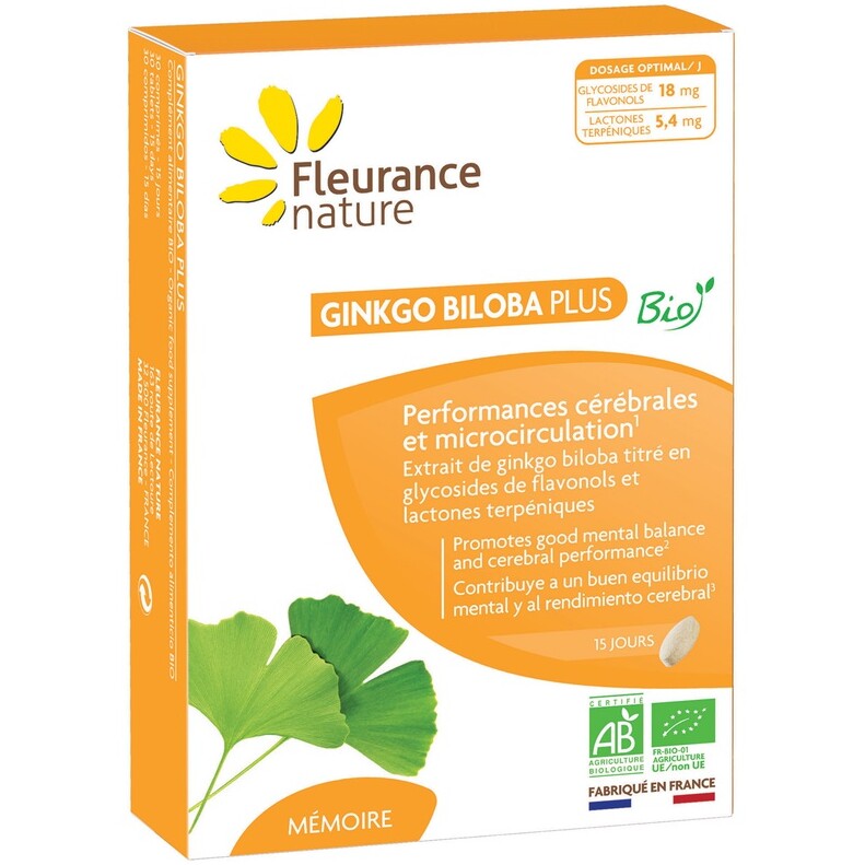 Ginkgo biloba plus bio - 15 jours
