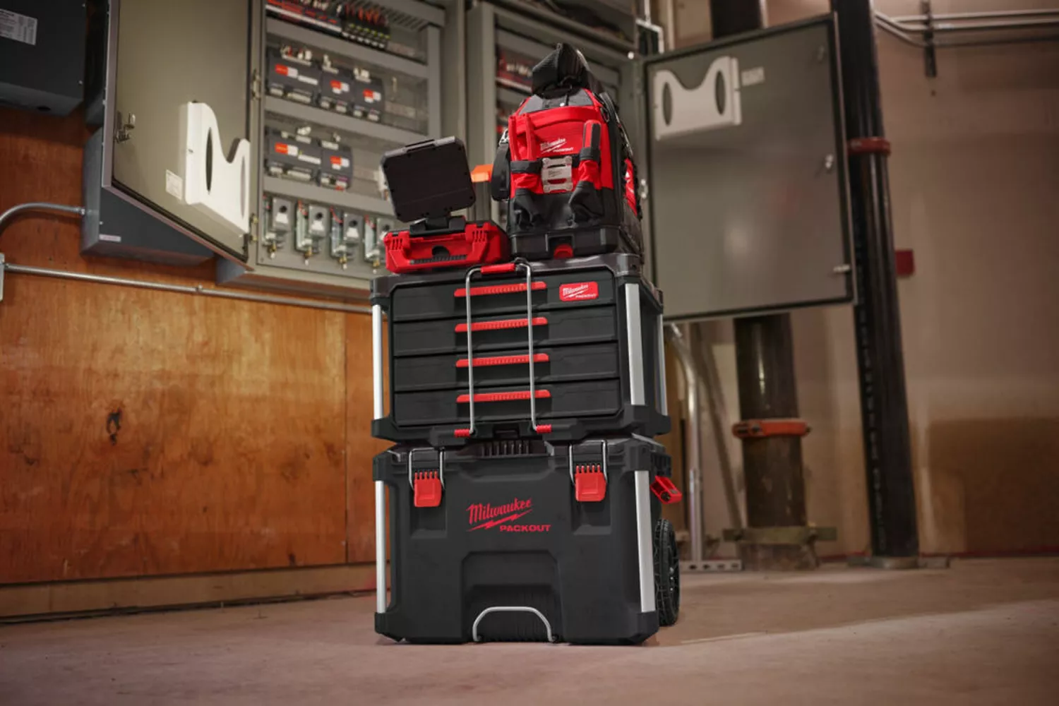 Milwaukee 4932493189 Packout gereedschapskoffer met 4 lades