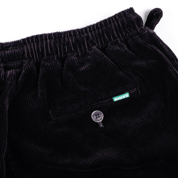Pantalon ample en cordon de cerf - Noir