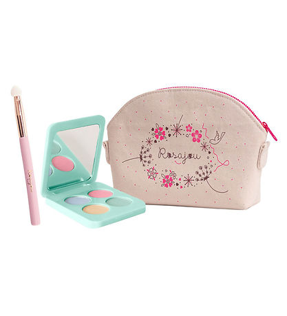 Rosajou Make-up-Set - Lidschatten usw. - 4 Teile - Blau/Grün/Gol