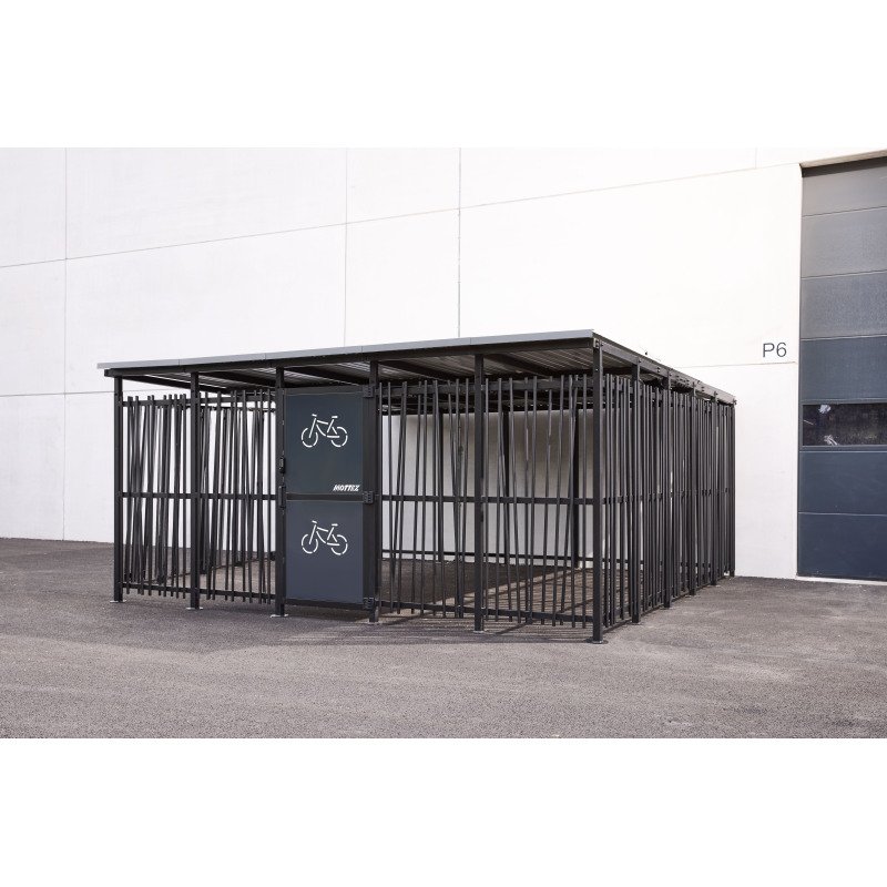 Abri vélo sécurisé Modèle 5x5m Décor Bambou