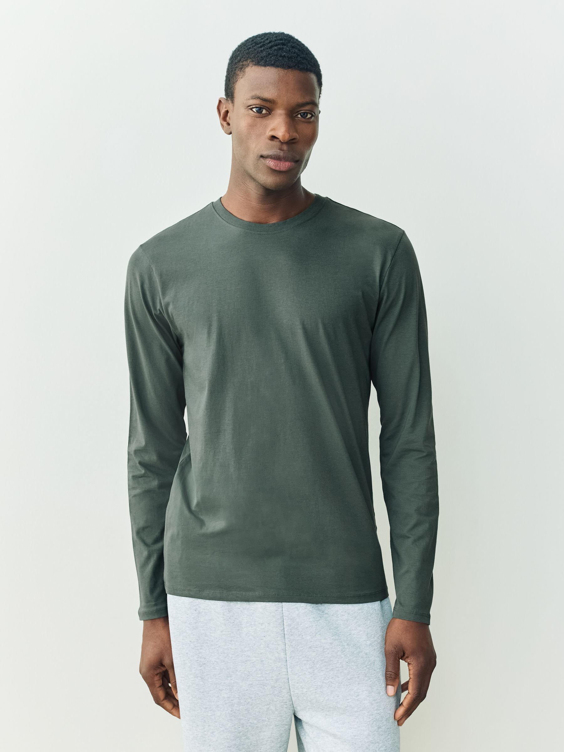 Blauw - Set van 5 T-shirts met lange mouwen en laagjes