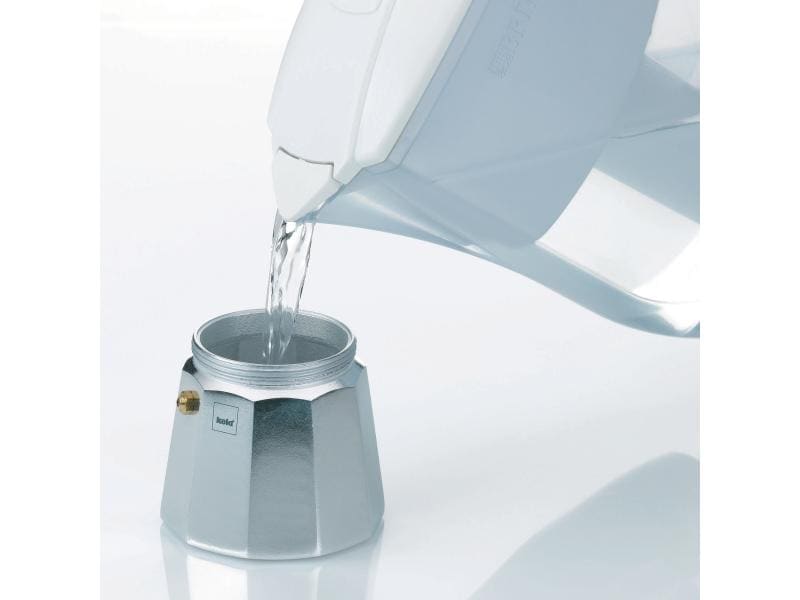 Kela Espressokocher Italia 6 Tassen, Silber Espressokanne