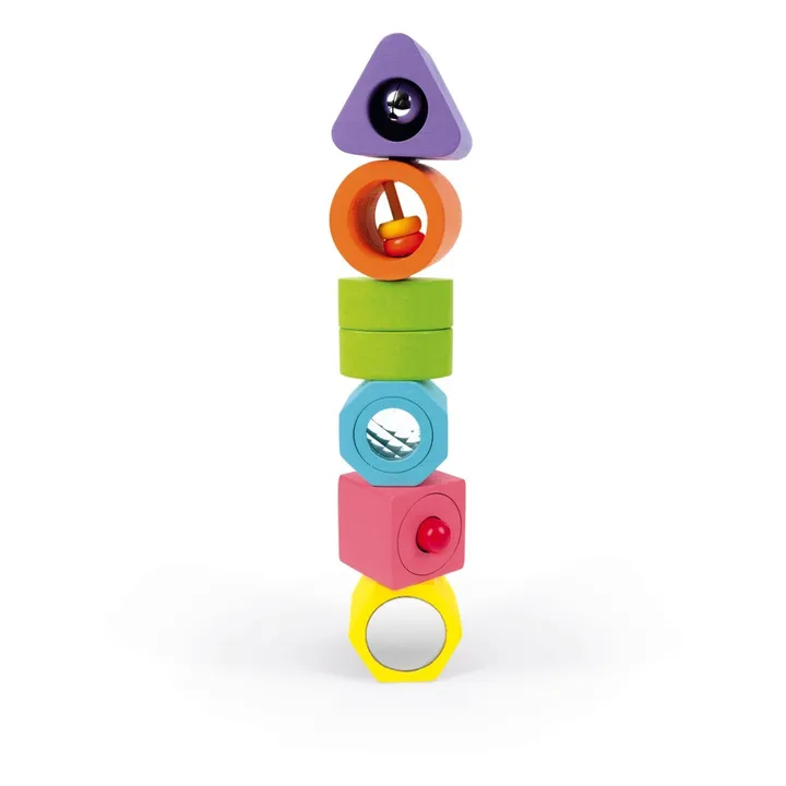 Janod Puzzle 6 cubes sensoriels en bois