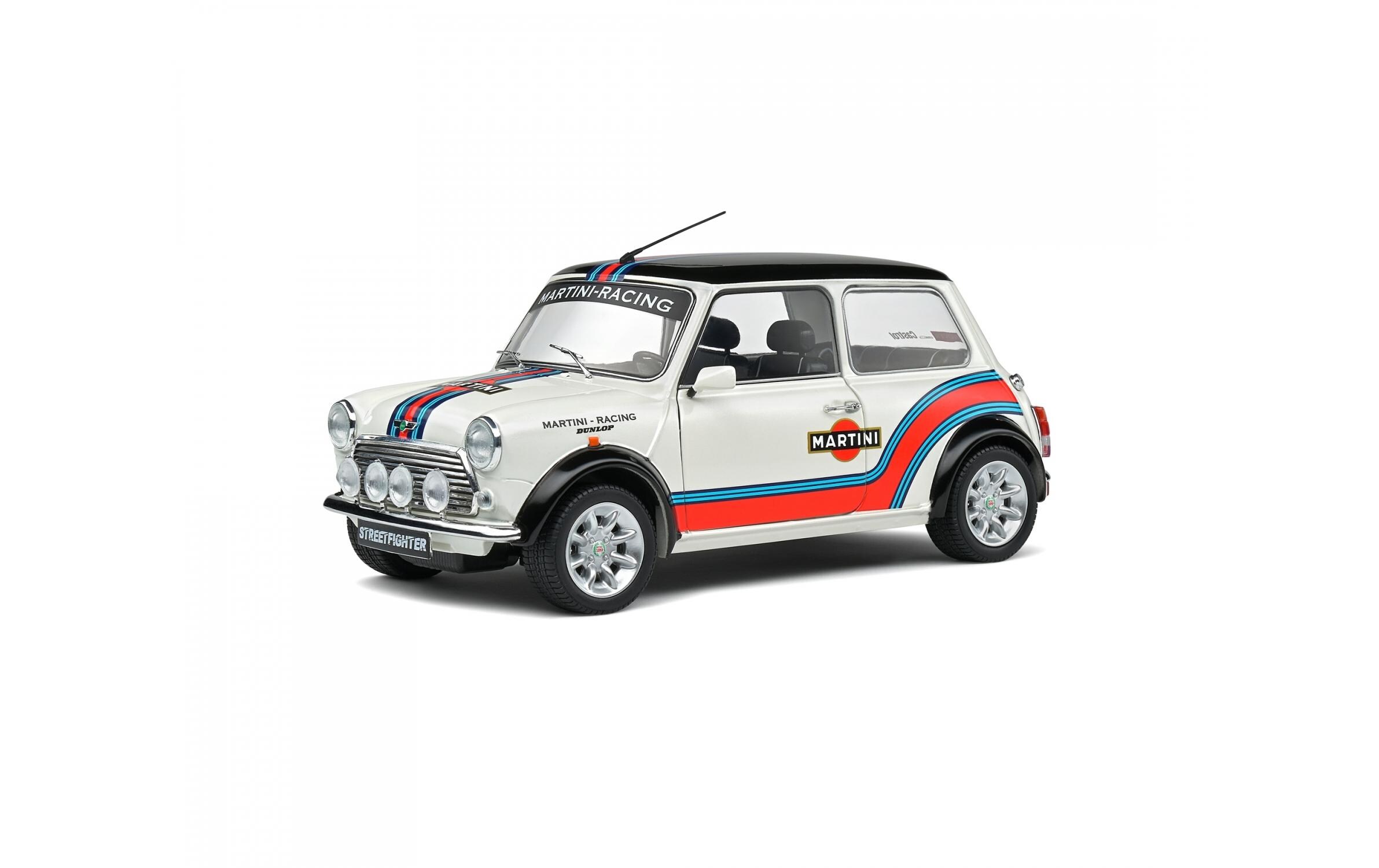 Sportwagen Mini Cooper Martini Evo, 1:18Detailgetreues Modellauto für Sammler im Massstab 1:18
