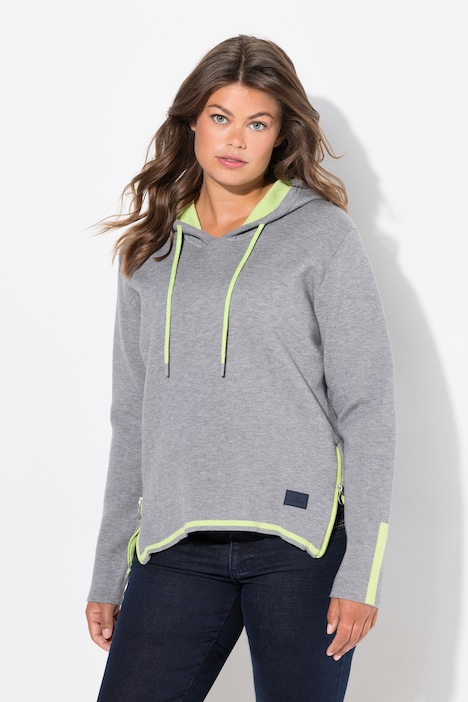 Hoodie, Doubleface, Kapuze, Langarm
