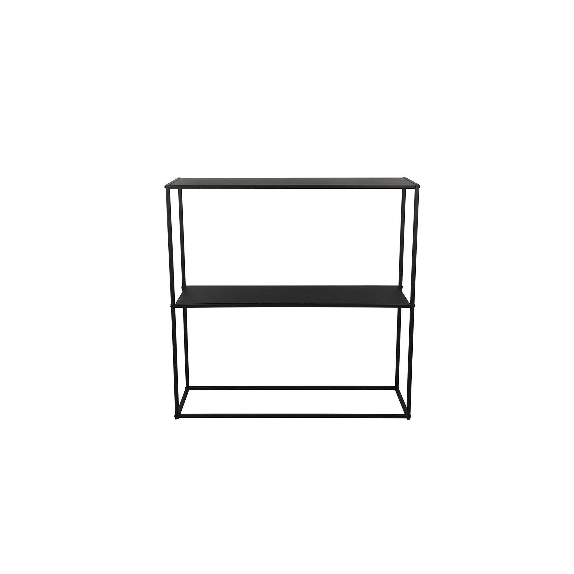 Konsolentisch - schwarz - Metall - 80 cm