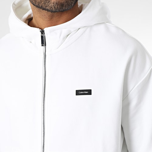 Sweat Zippé Capuche Cotton Comfort 1112 Blanc