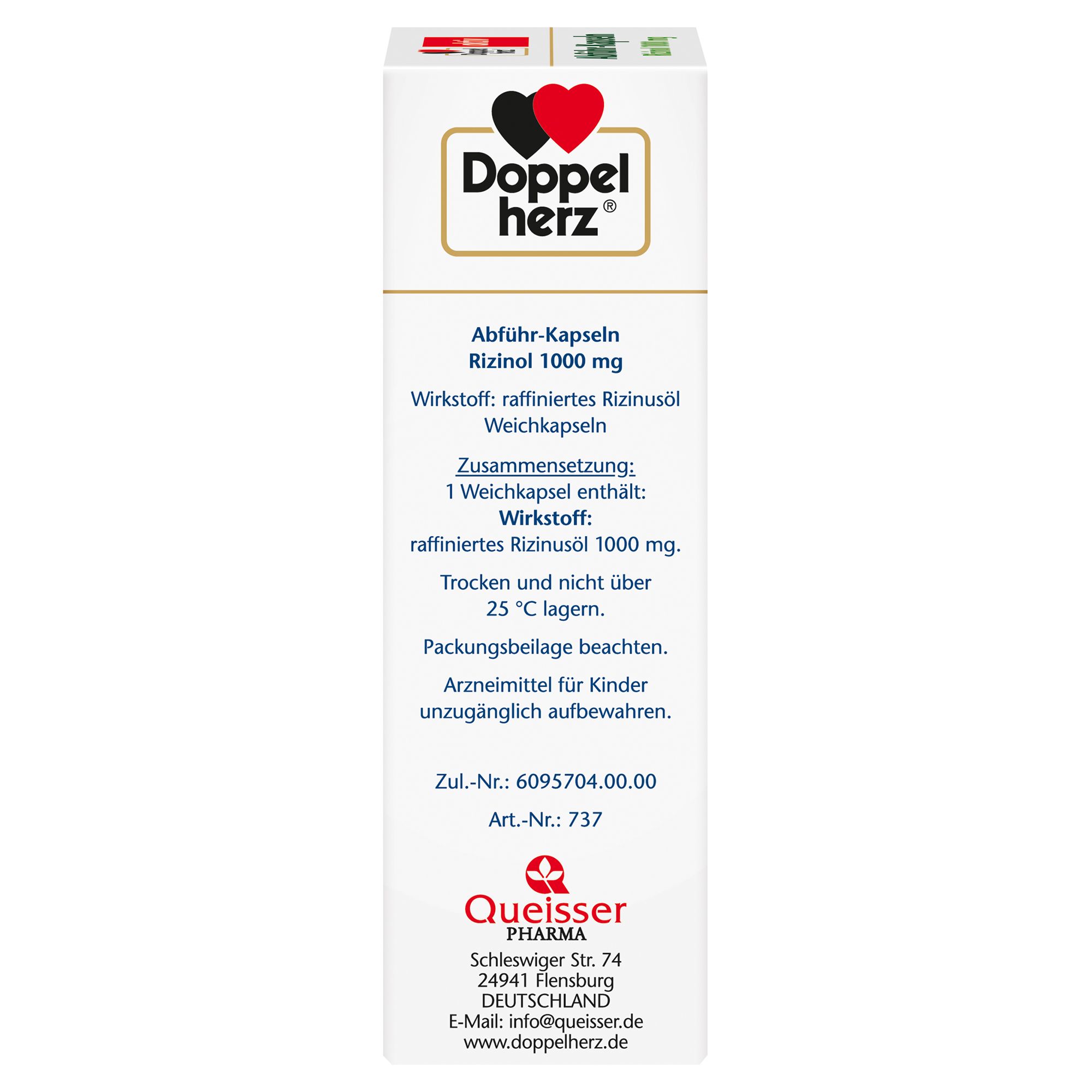 Doppelherz® aktiv Abführ-Kapseln Rizinol 1000 mg