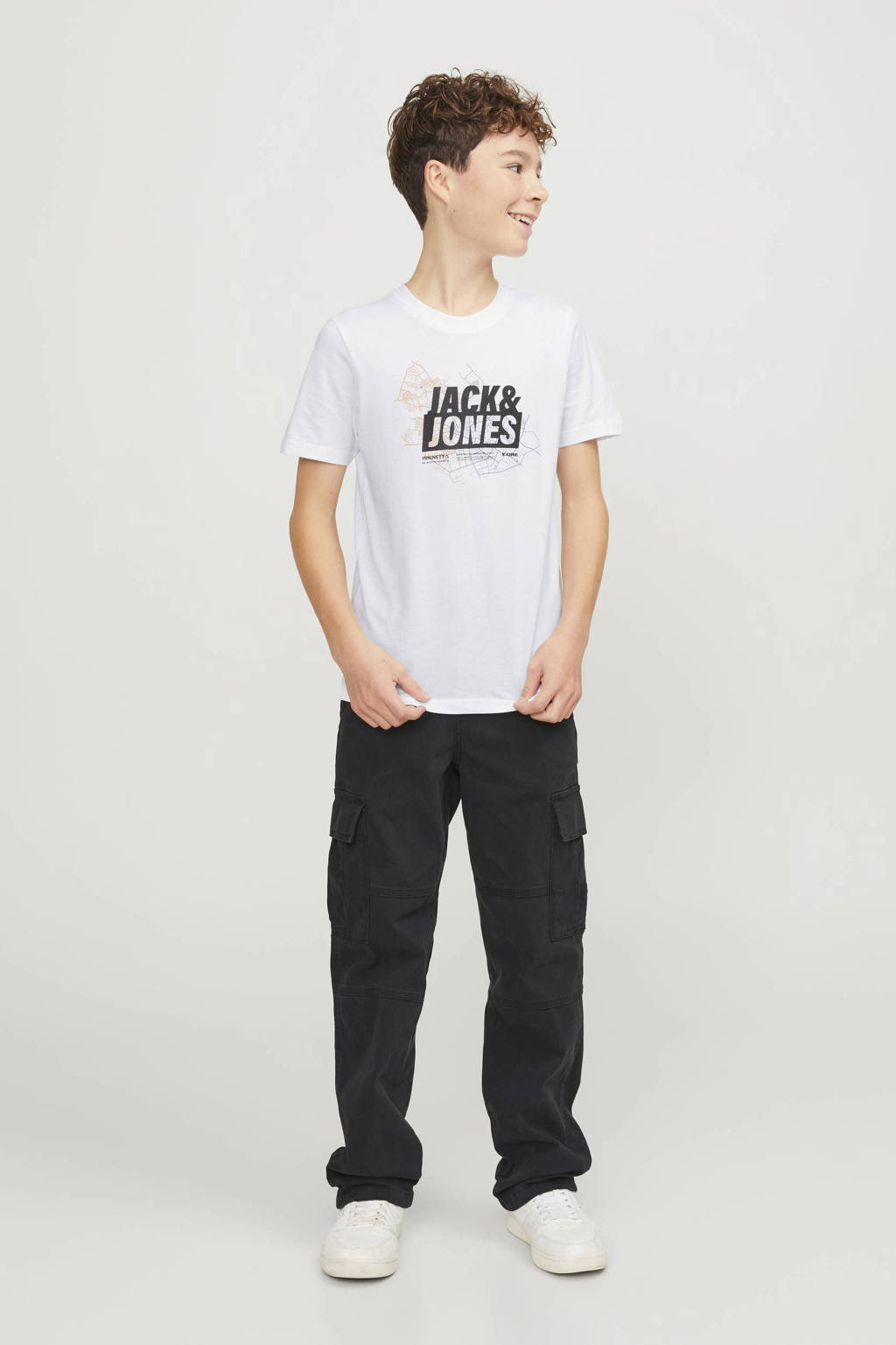 JACK & JONES T-shirt JCOMAP met printopdruk wit