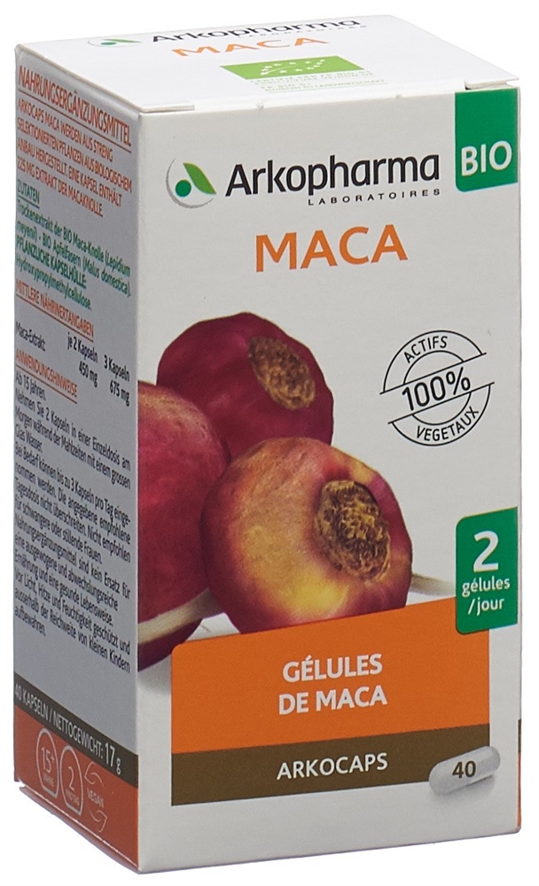 ARKOCAPS Maca<br>40 Stück, Dose, Kapsel, Bio