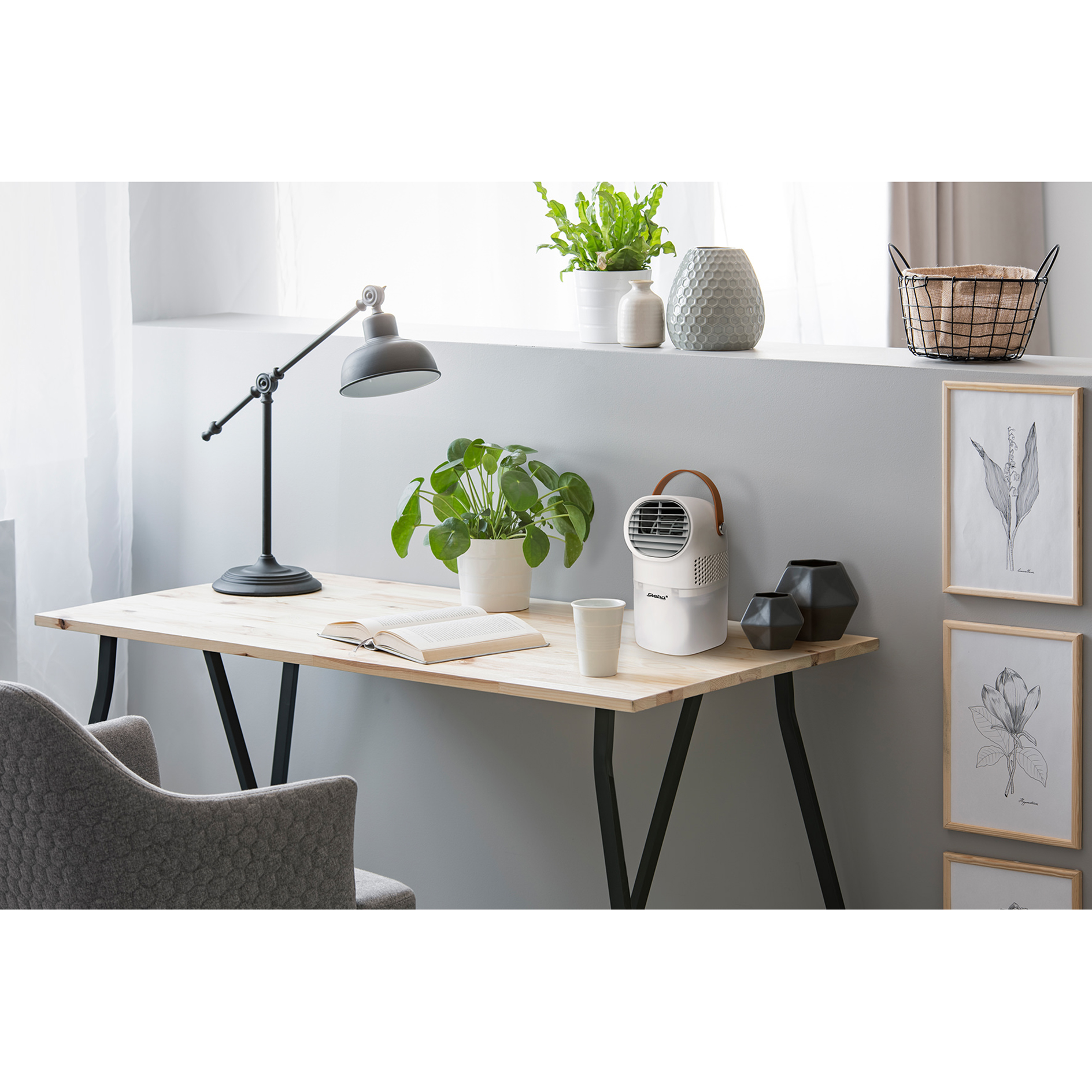 STEBA Mini-Luftwäscher - weiß - mit Ventilatorfunktion
