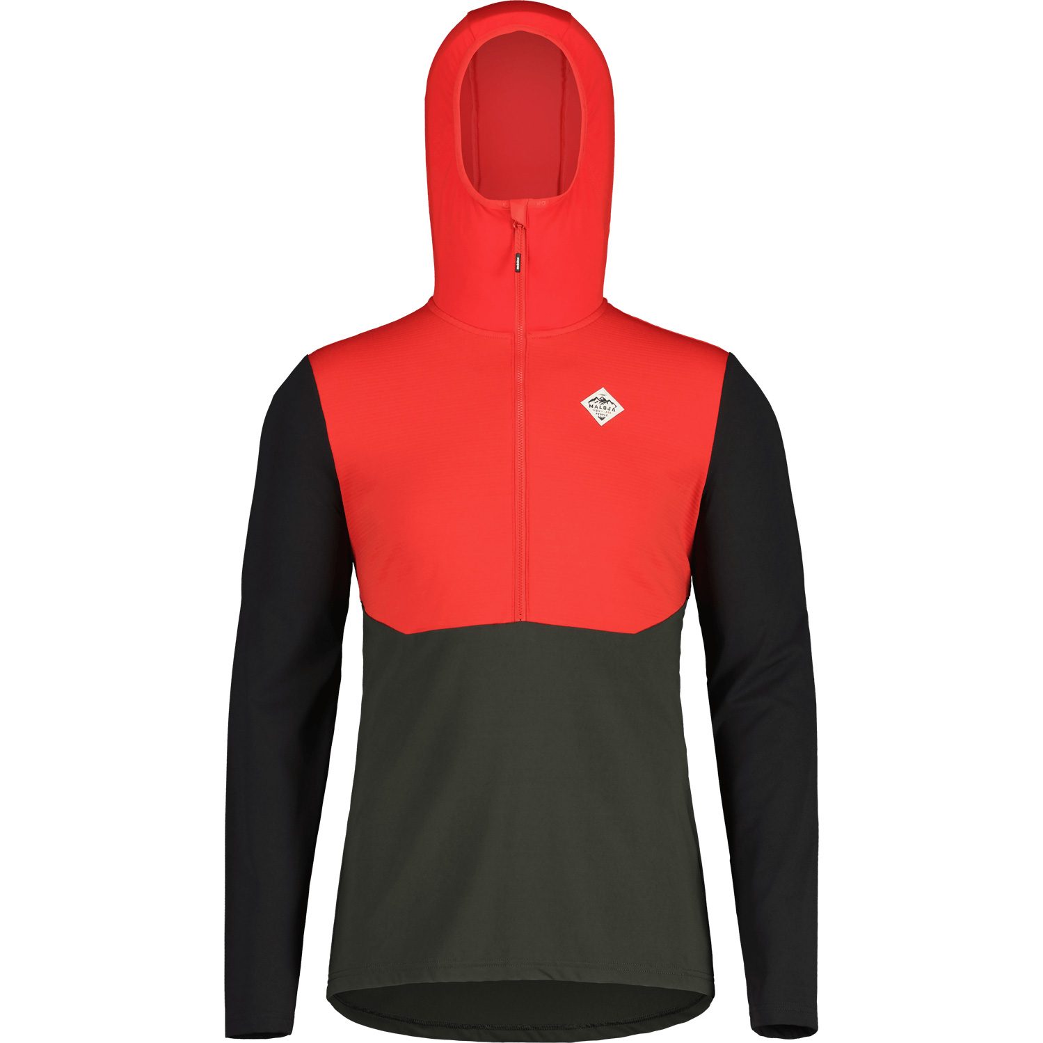 Maloja KalternM. Hybrid-Midlayer Herren fire red