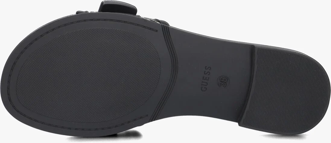 GUESS zwarte guess slippers elyze2