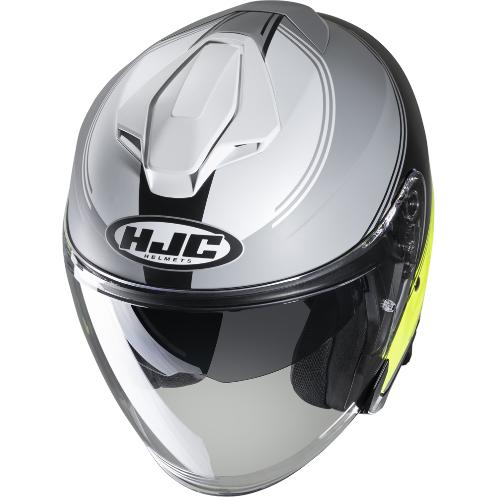 HJC - Casque i30 Vicom MC3HSF / Noir / Argent / Jaune fluo / Blanc / Mat
