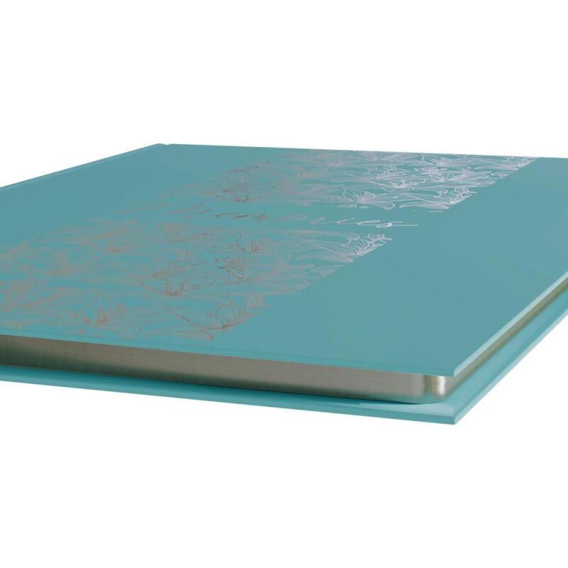 Livre d'or 100 pages tranche argent Titane