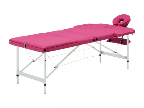 Table de massage pliable argenté 191 x 70 x 59 cm 02_0001827