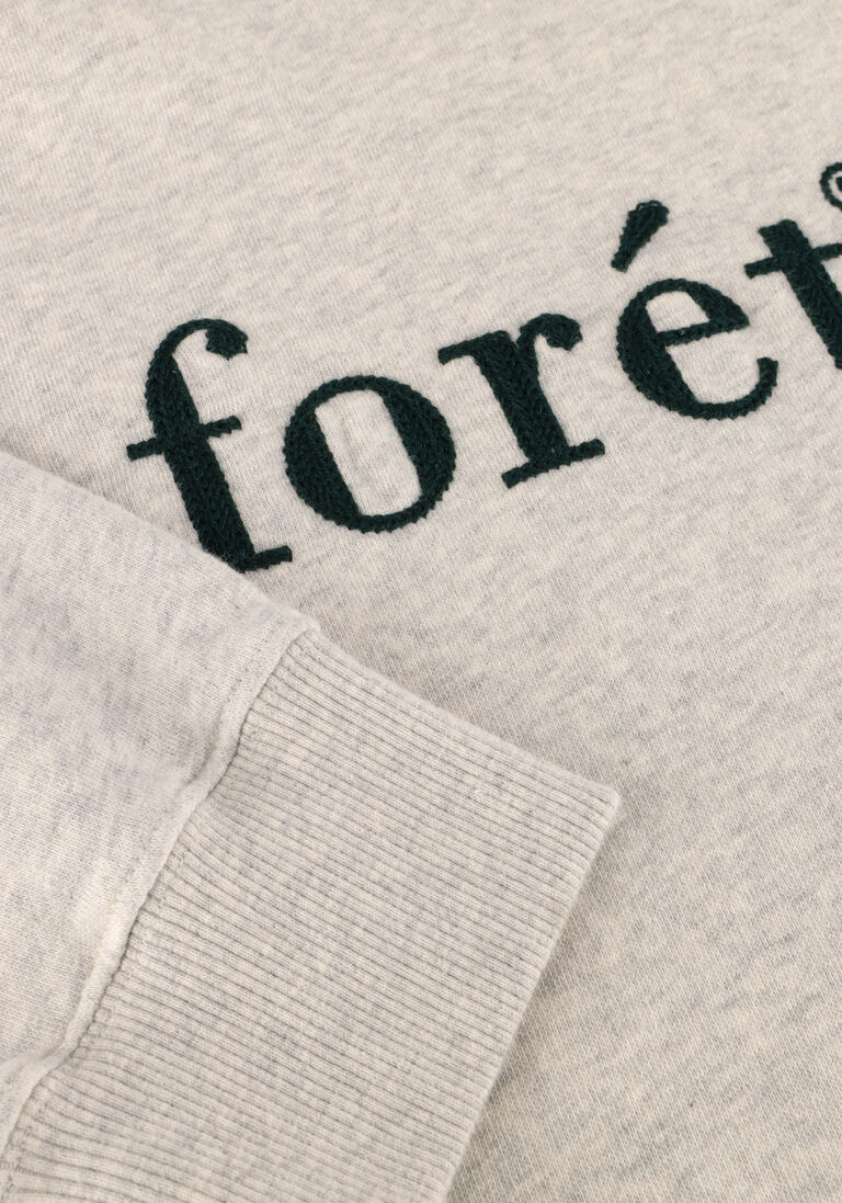 lichtgrijze forét sweater boat sweatshirt