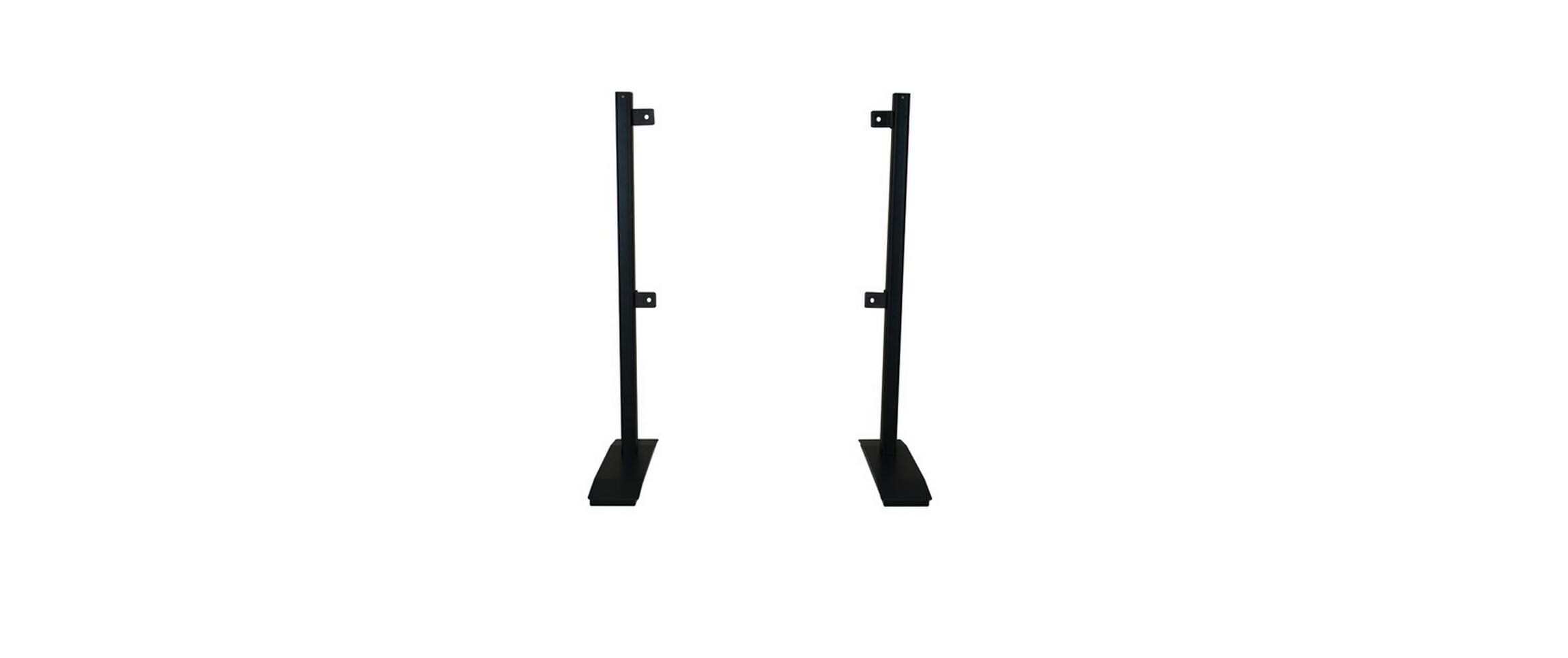Tischständer Premium Twin 100 max. 136 kg Schwarz<br>Tischfuss Twin 100, schwarz, Metall, 1 Paar/2 Stk VESA max 800x600, -100