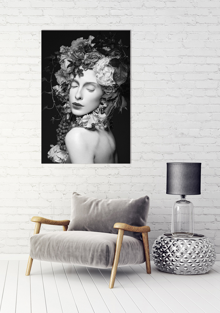 Akustikbild HÜBSCHE FRAU 80x120cm, 7kg