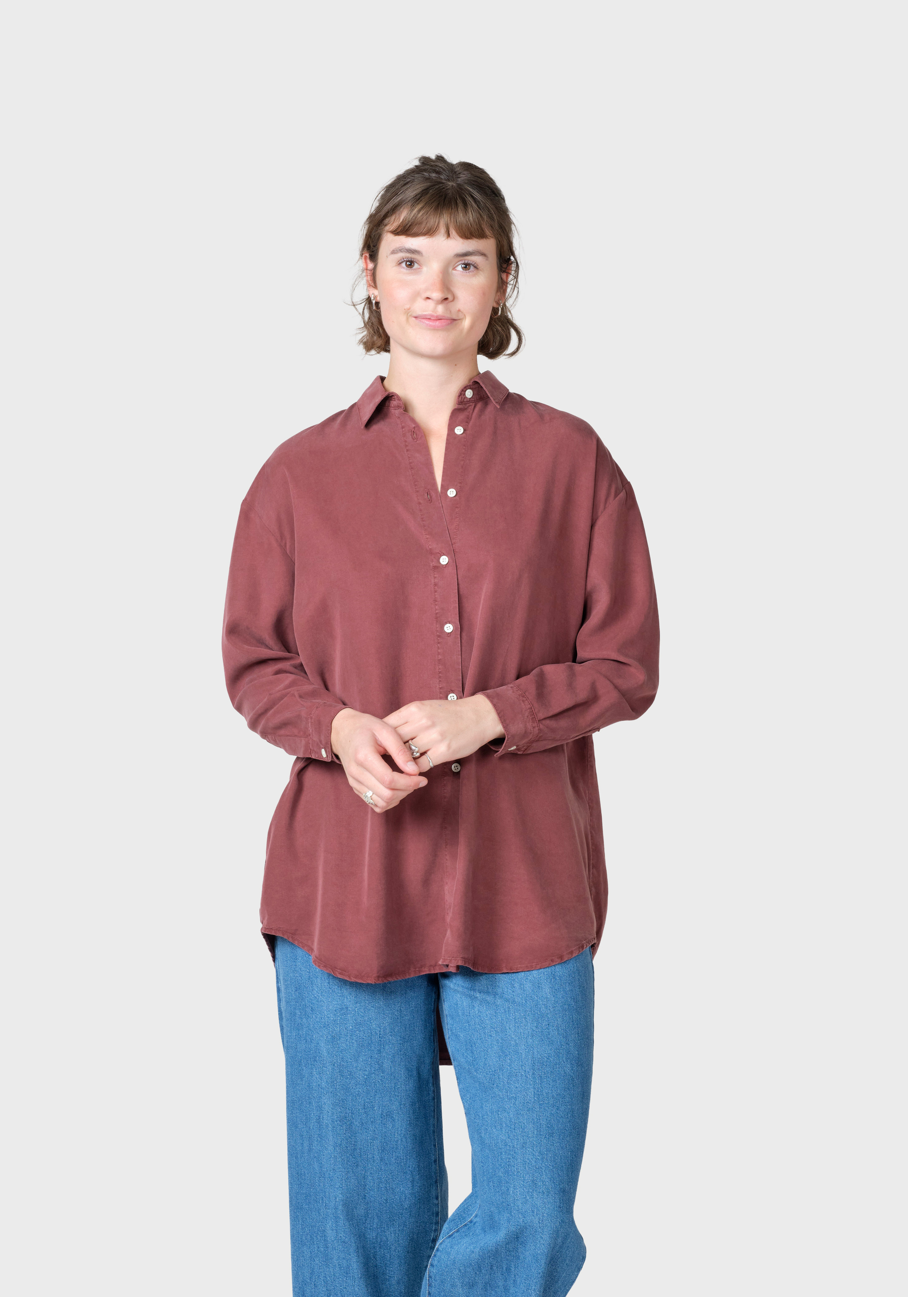 Klitmøller Collective Hemdbluse Ofelia Burgundy